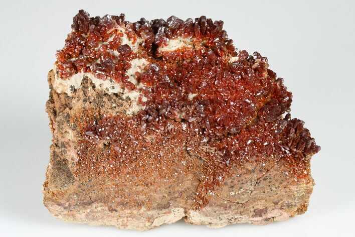Ruby Red Vanadinite Crystal Cluster - Morocco #181689
